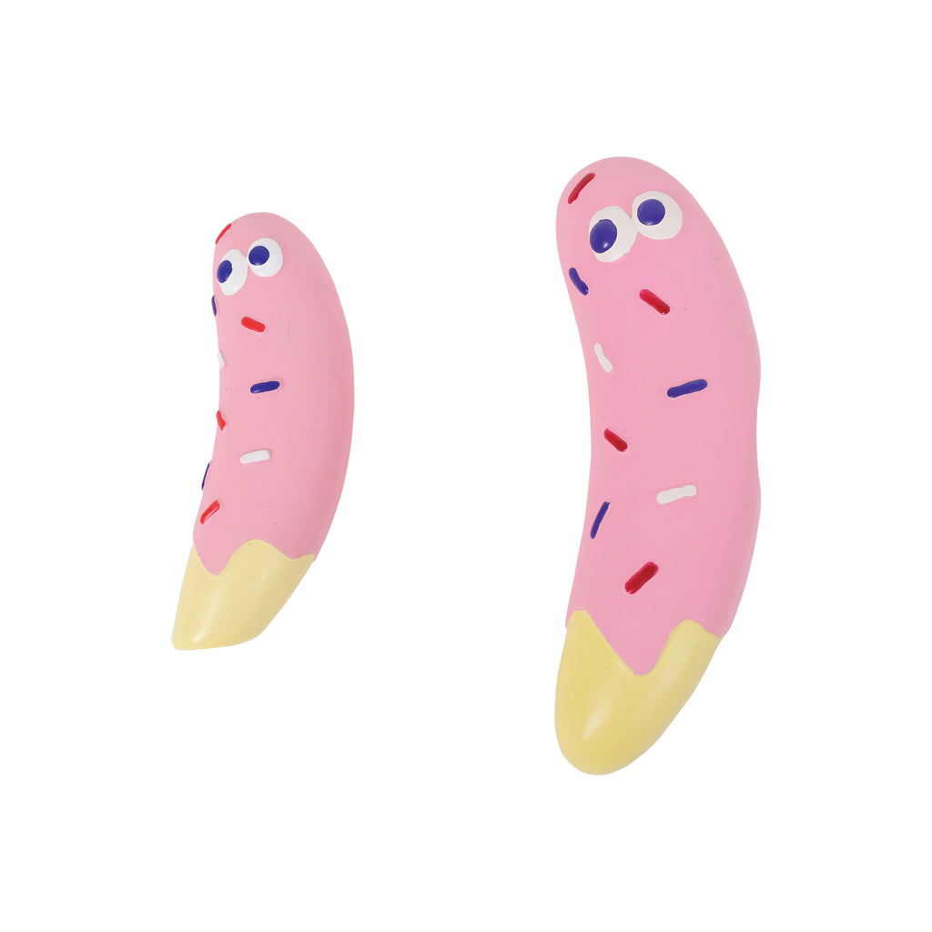 Squeaky Dog Toy Banana Pink