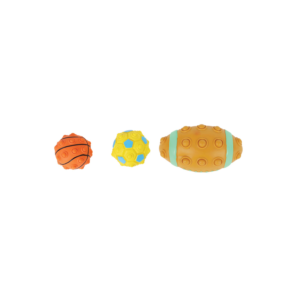 Squeaky Dog Toy Rugby Brown