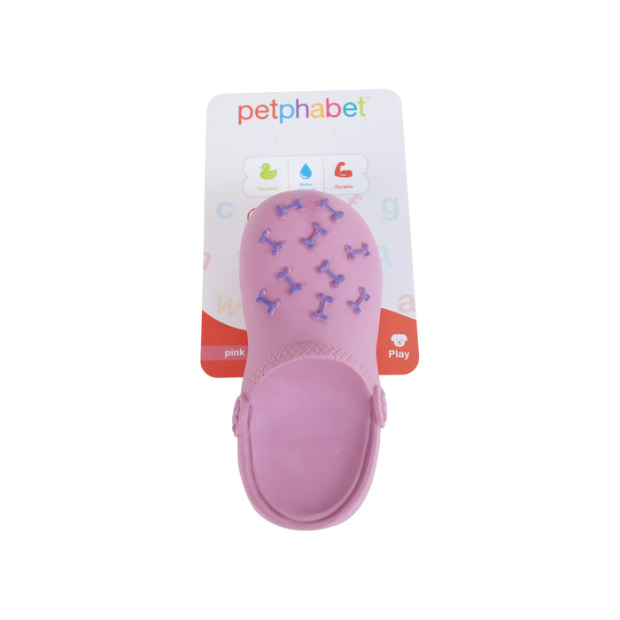 Squeaky Dog Toy Slipper Pink