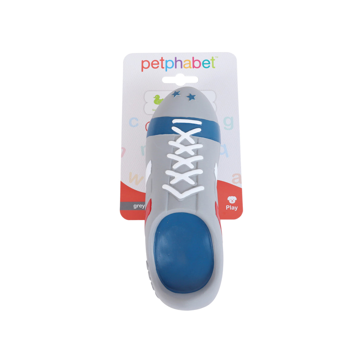 Squeaky Dog Toy Kickster Grey