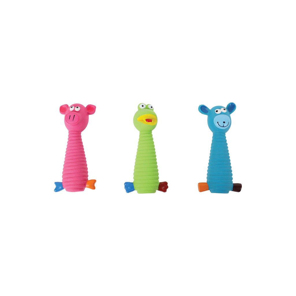 Squeaky Dog Toy Ribbit Green