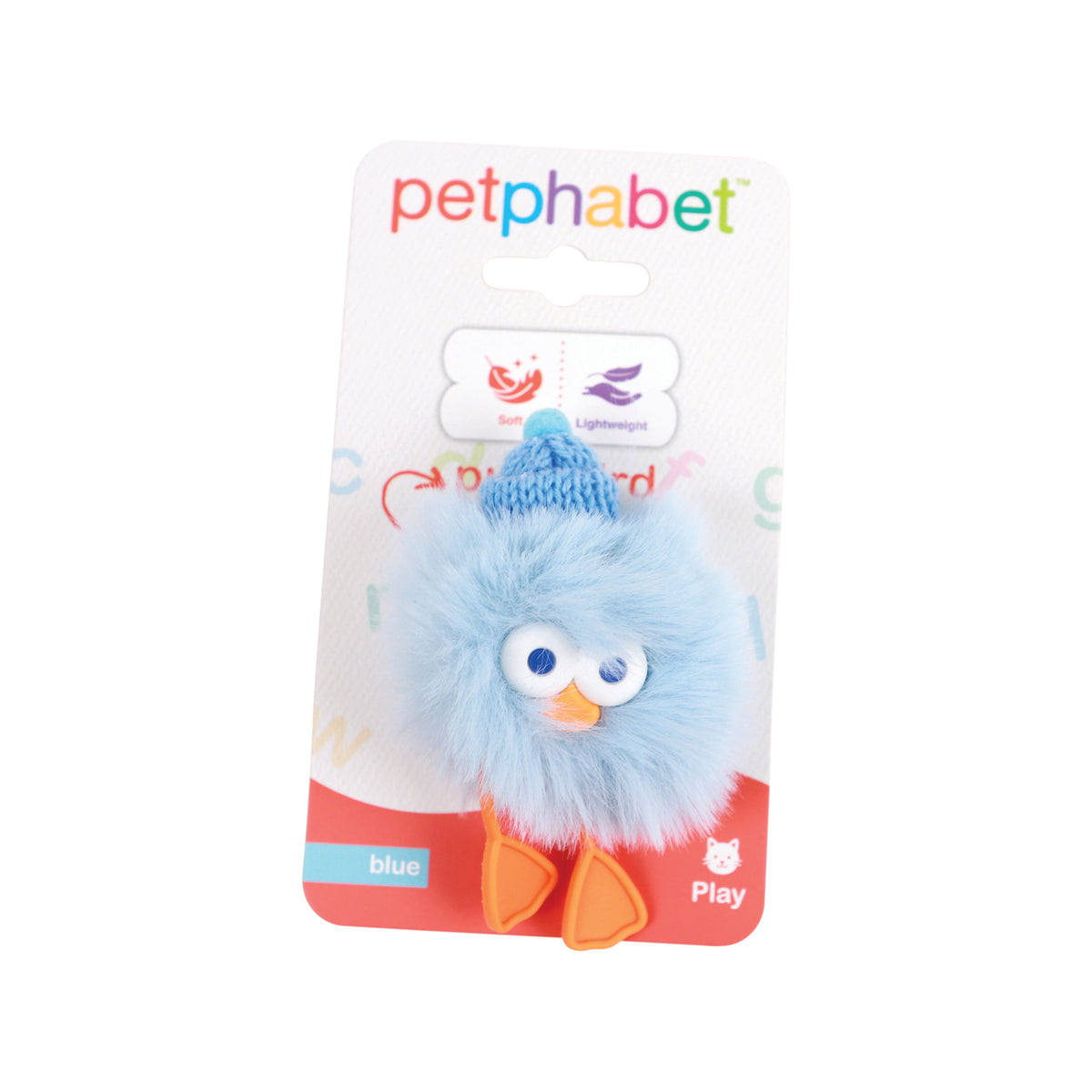 Cat Play Toy Puff bird Blue