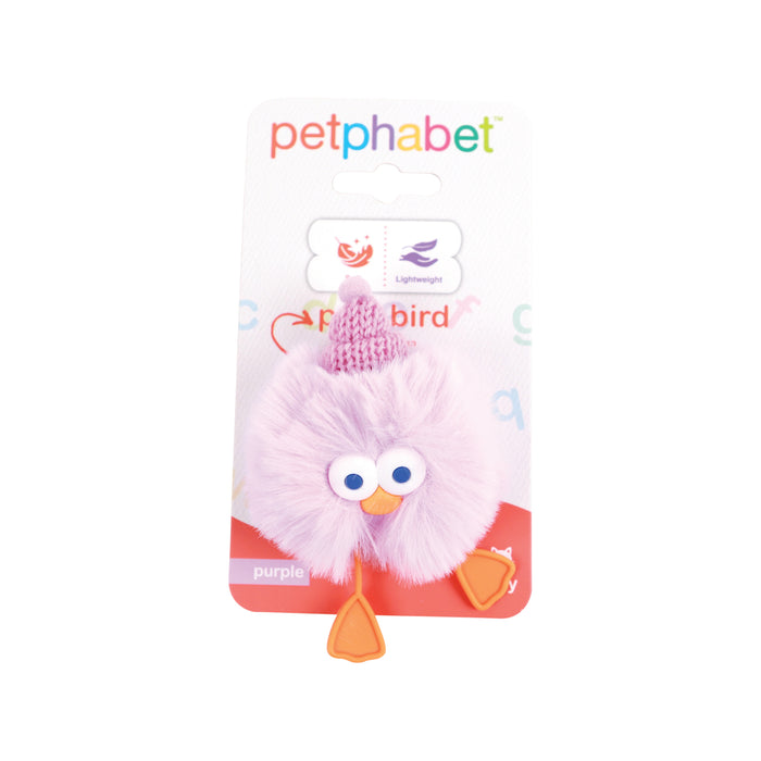 Cat Play Toy Puff bird Purple