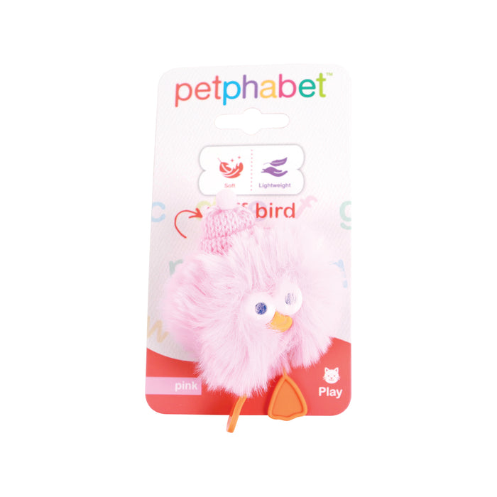 Cat Play Toy Puff bird Pink