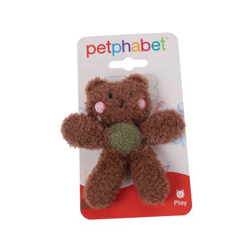 Cat Play Toy Bear Brown