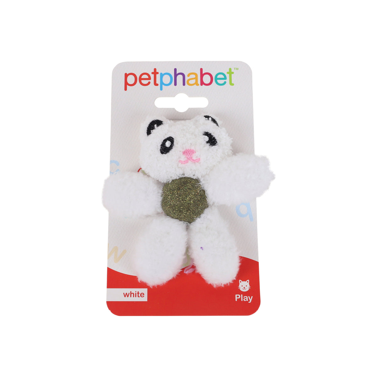 Cat Play Toy Panda White