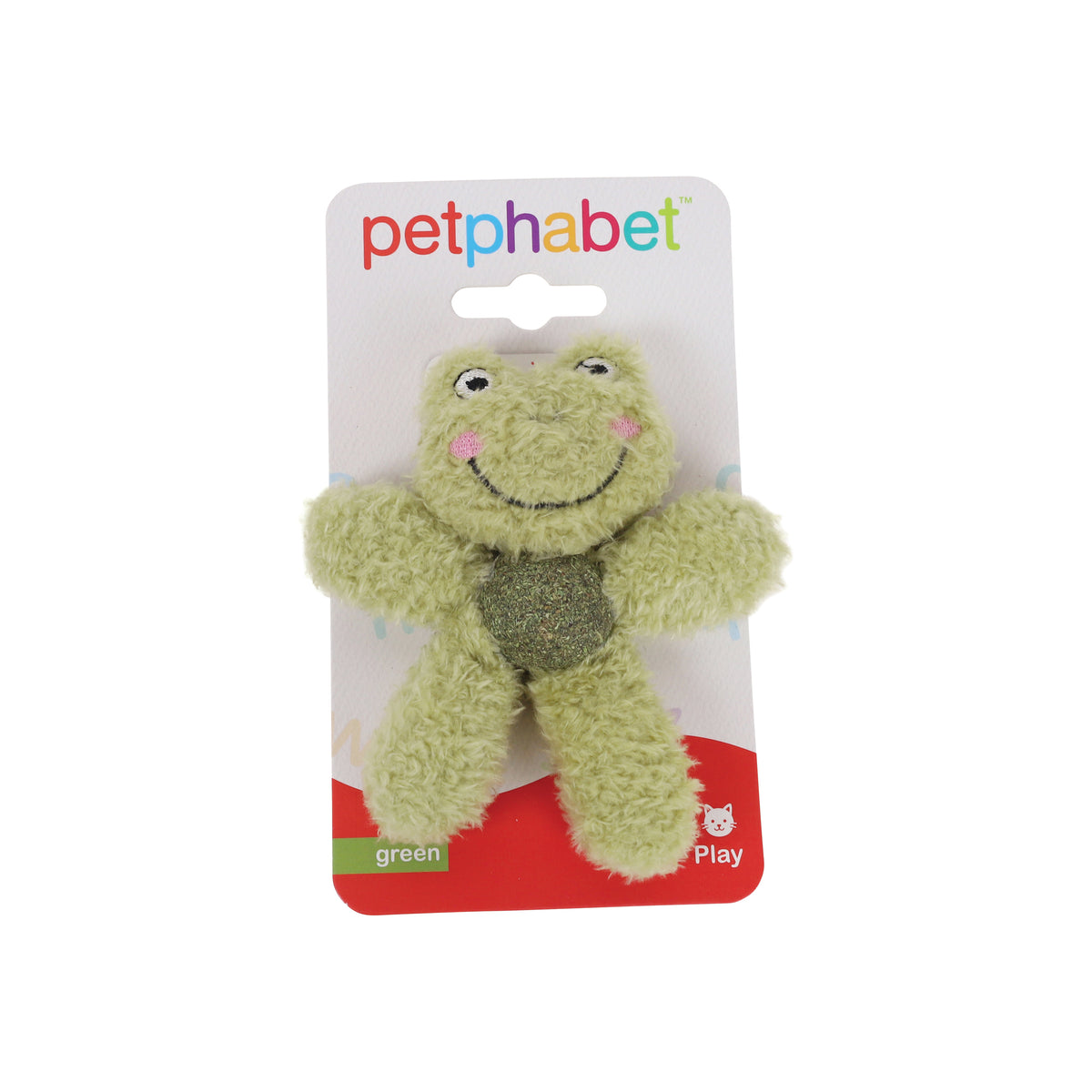 Cat Play Toy Frog Green