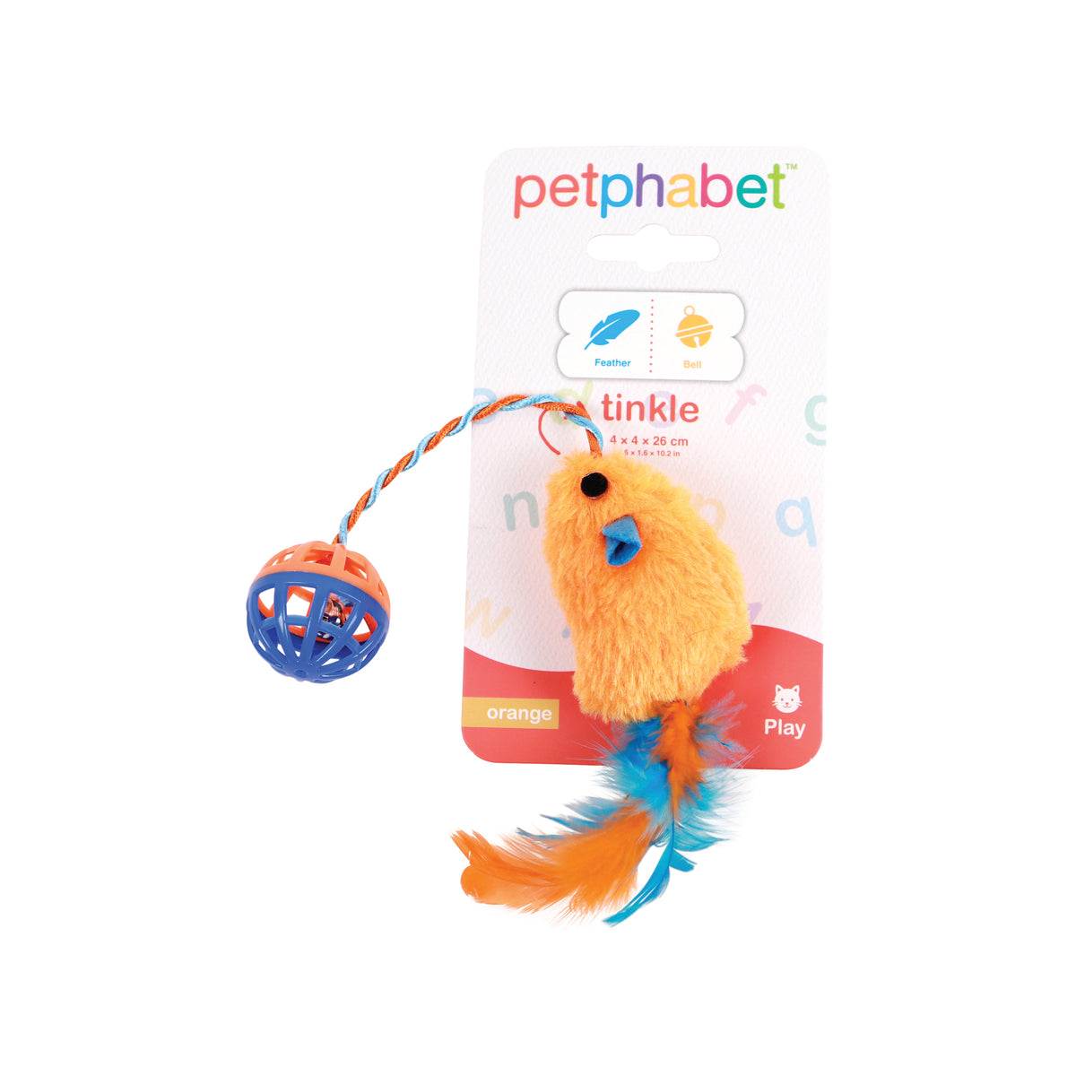 Cat Play Toy Tinkle Orange