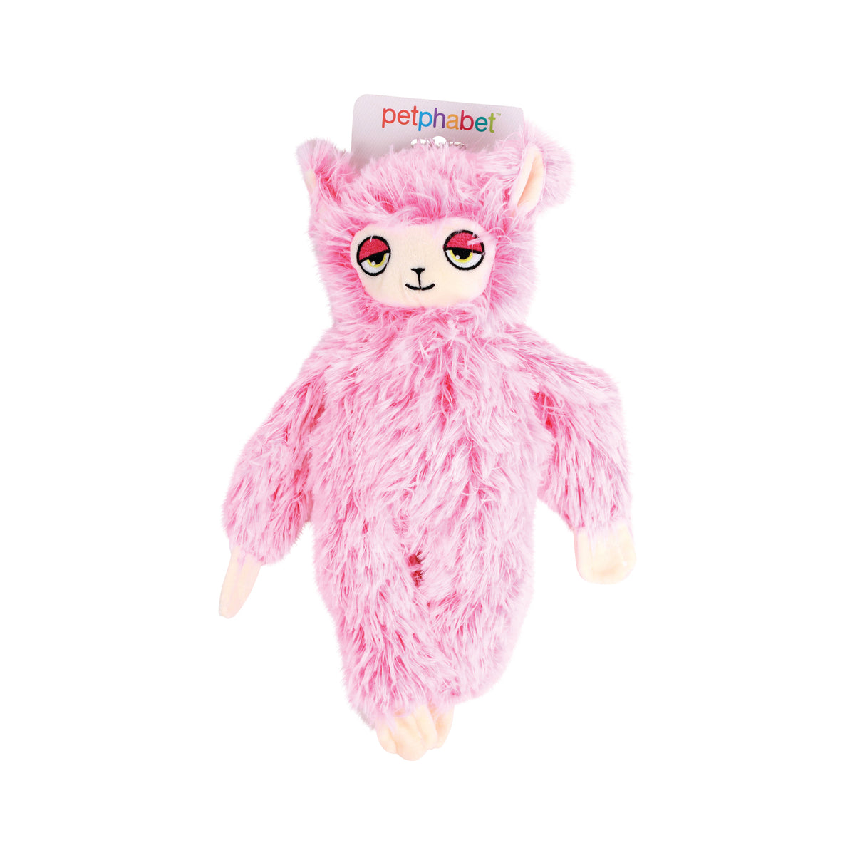 Squeaky Dog Toy Sloth Pink