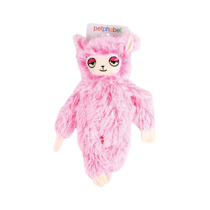 Squeaky Dog Toy Sloth Pink
