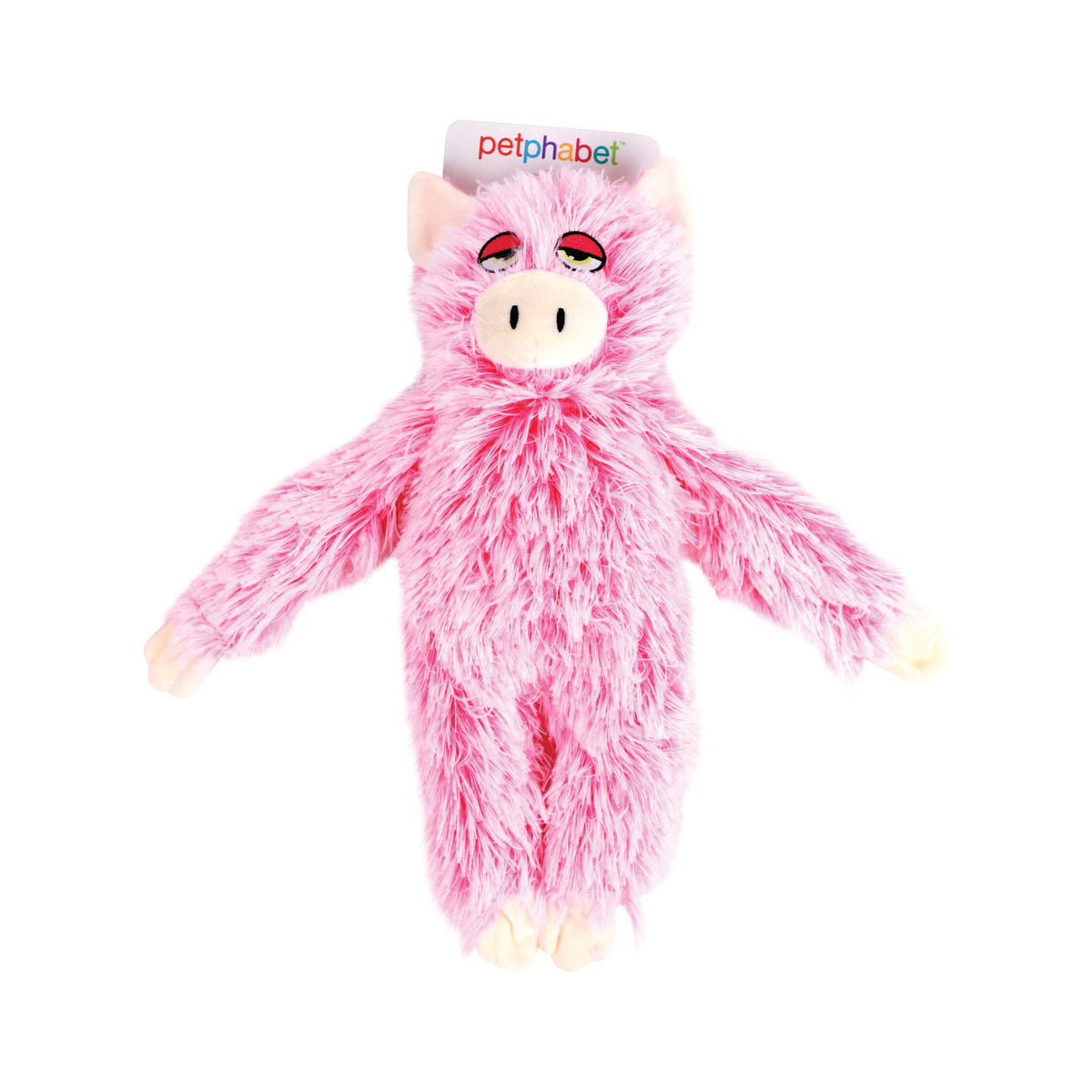 Squeaky Dog Toy Cow Pink