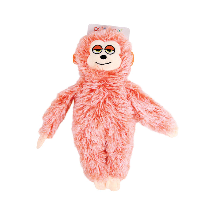 Squeaky Dog Toy Monkey Orange