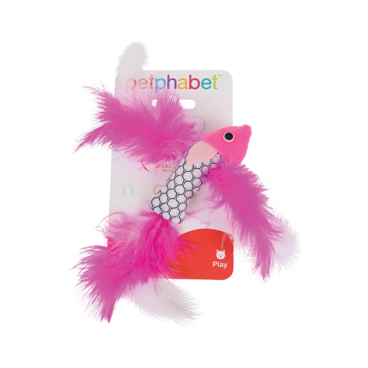 Cat Play Toy Fish Pink