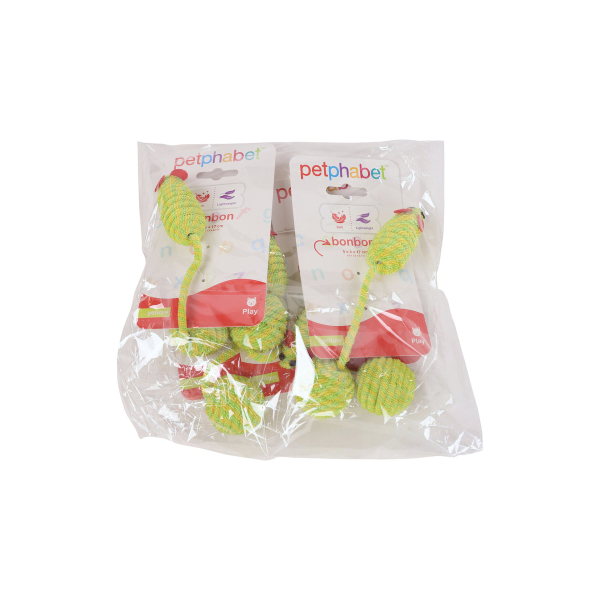 Cat Play Toy Bonbon Yellow