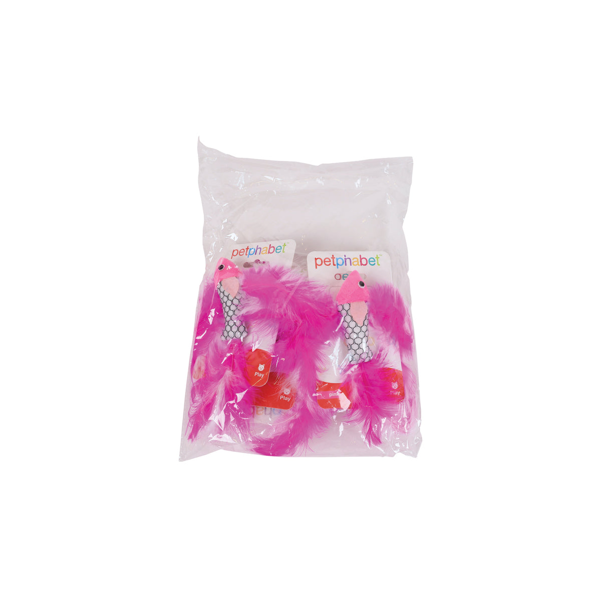 Cat Play Toy Fish Pink