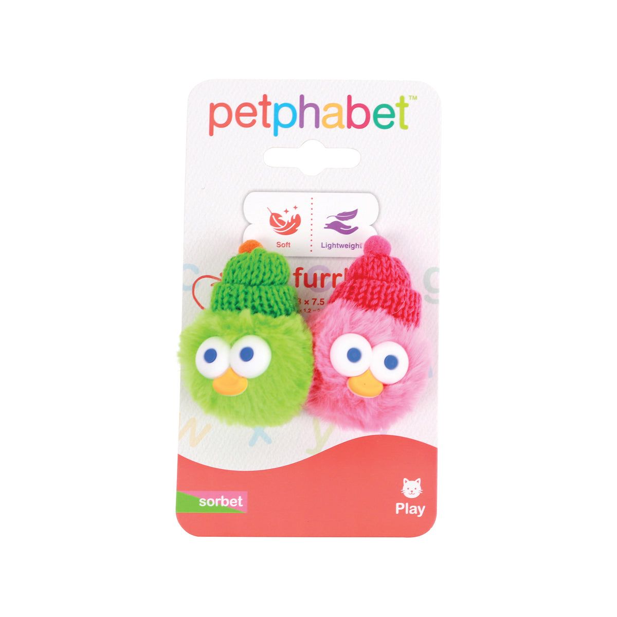 Cat Play Toy Mini furrball Sorbet