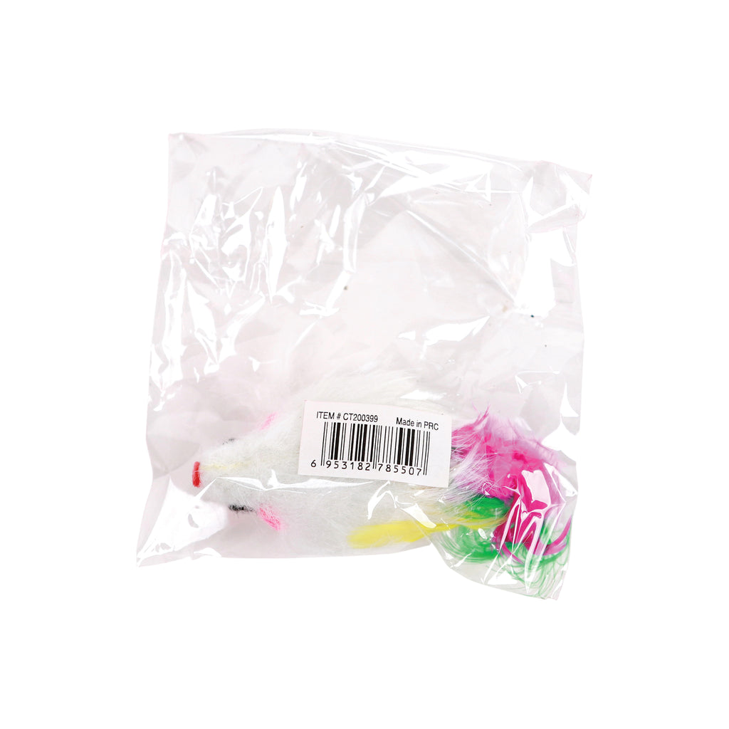 Cat Teaser Toys White Mice 42 Pcs