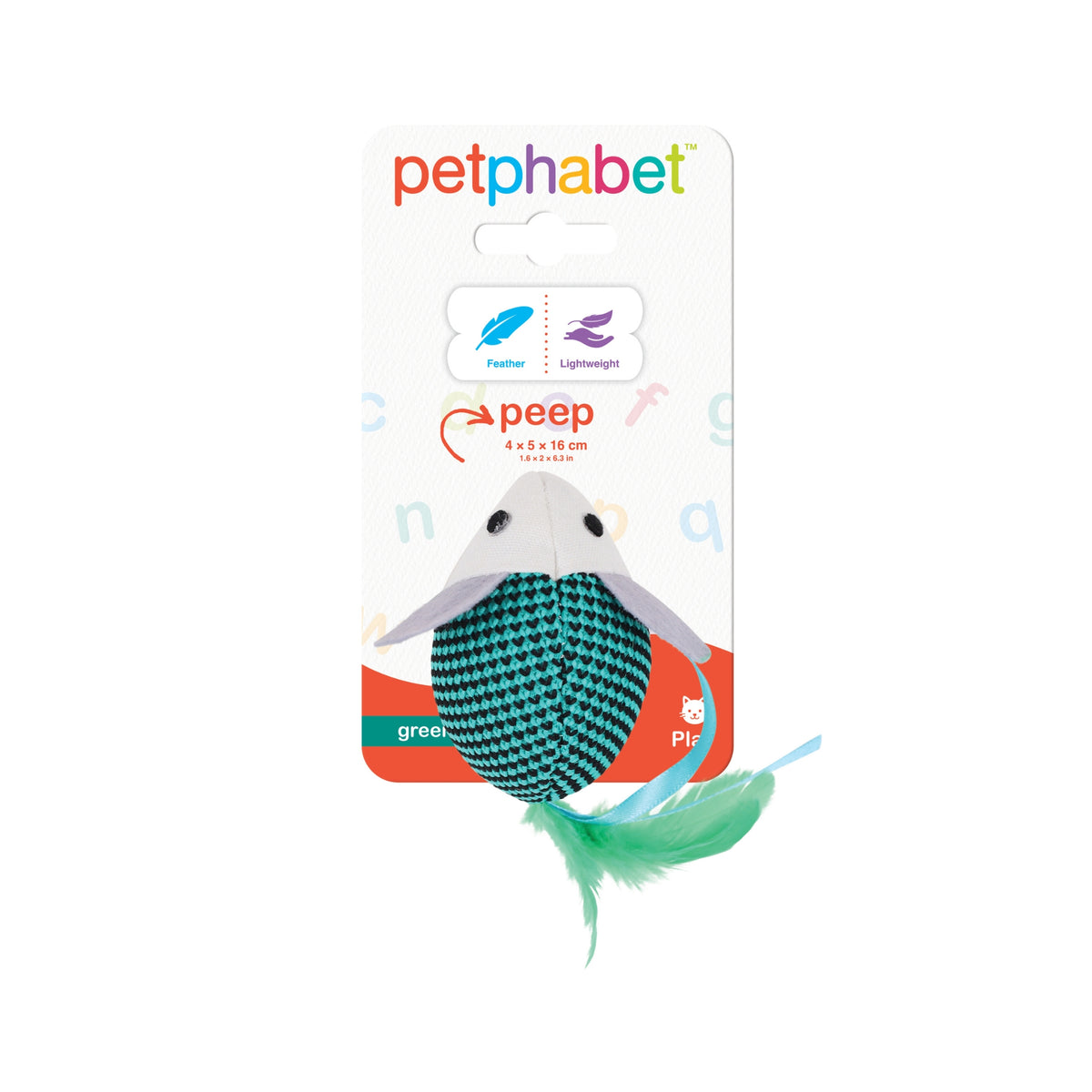 Cat Play Toy Peep Green