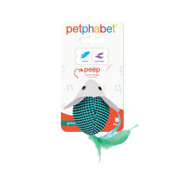 Cat Play Toy Peep Green