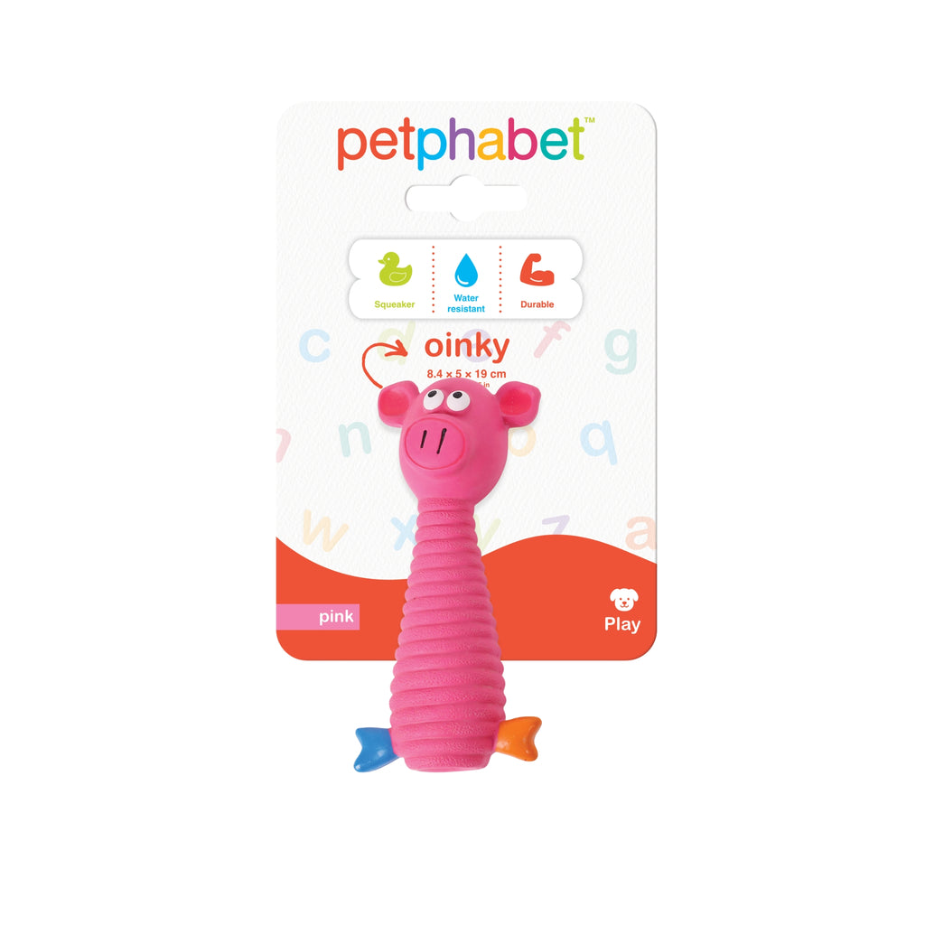 Squeaky Dog Toy Oinky Pink