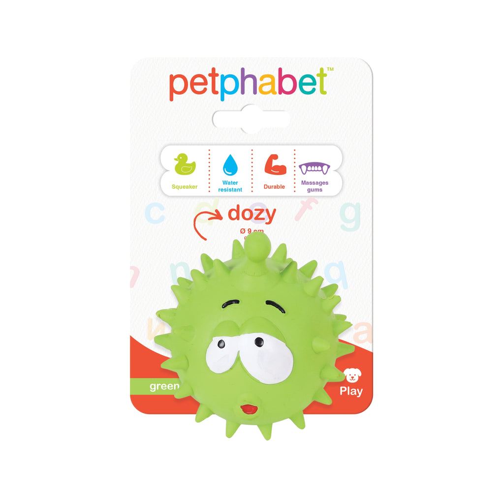 Squeaky Dog Toy Dozy Green